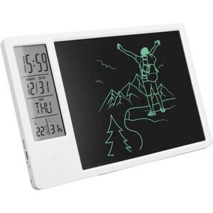 Electronic Calendar Writing Board LCD Board Writing Tablet-Time-Temperature-Date